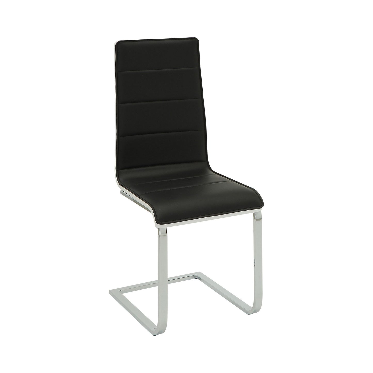 BLACK - UPHOLSTERED SIDE DINING CHAIR