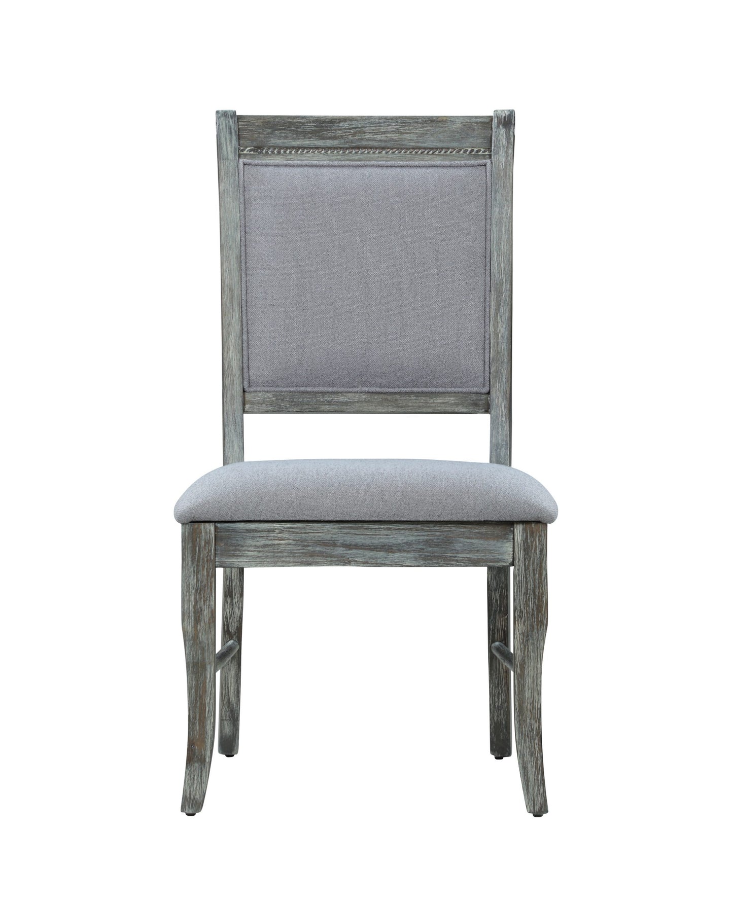 GREY - UPHOLSTERED PADDED SIDE DINING CHAIR