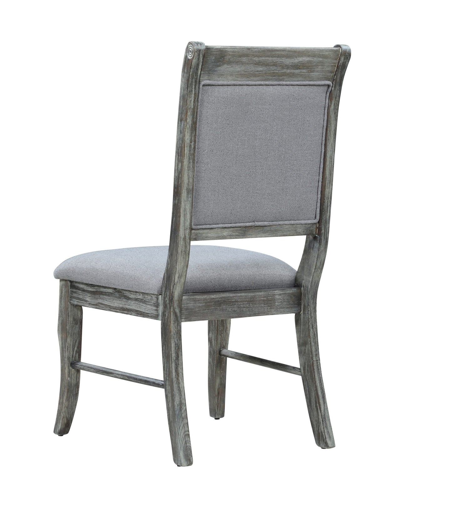 GREY - UPHOLSTERED PADDED SIDE DINING CHAIR