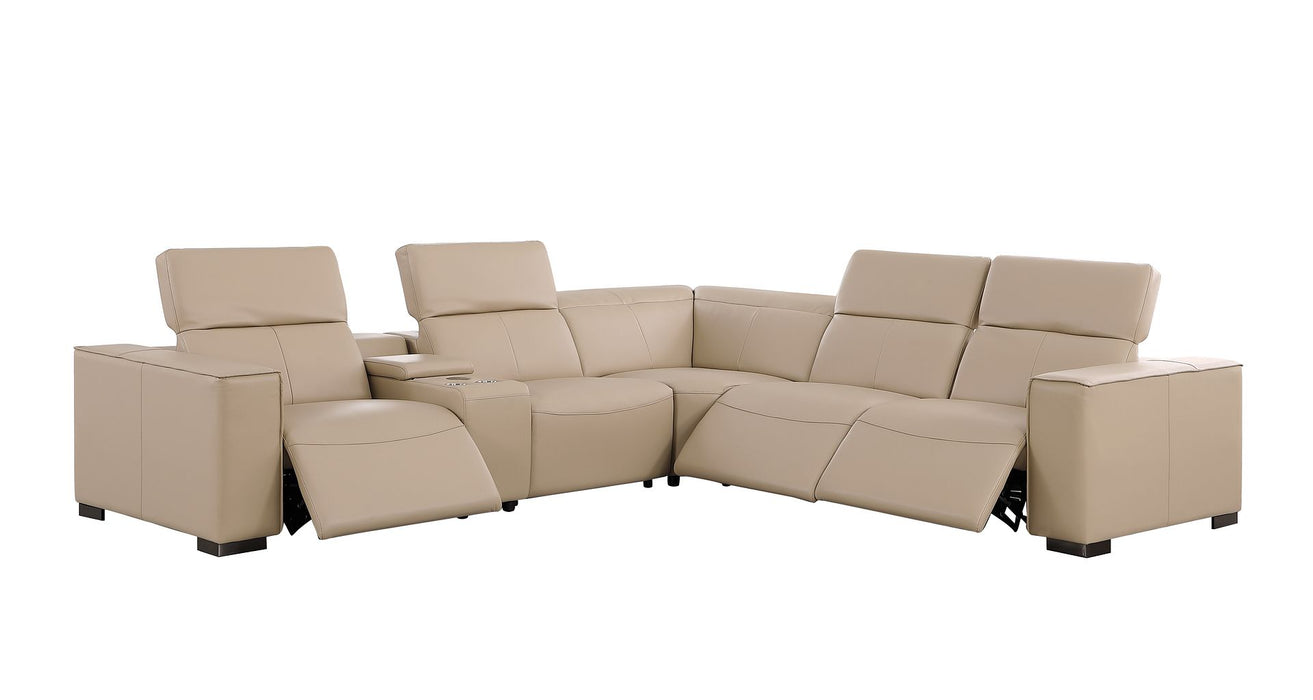 Global United 1208 Beige 6PC Sectional