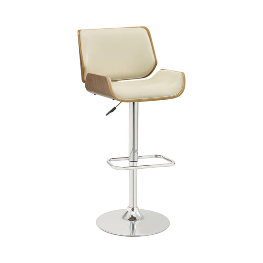 ECRU - UPHOLSTERED ADJUSTABLE BAR STOOL