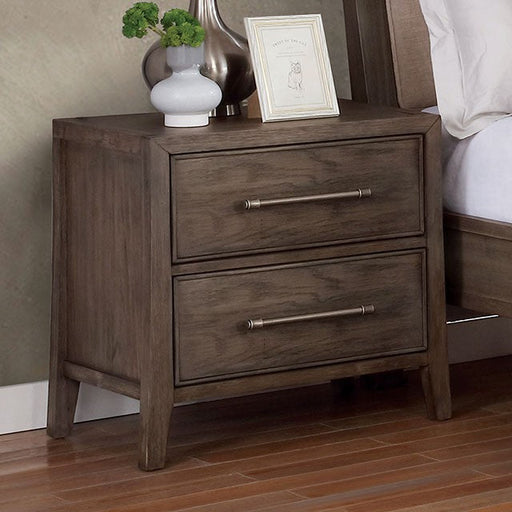 RAWANA  NIGHT STAND - Grey Transitional Night Stand | NorCal Furniture Santa Clara CA