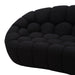 Yolonda - Modern Curved Black Fabric Sofa