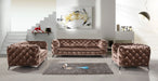 Delilah Modern Brown Fabric Chair