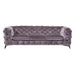 Delilah Modern Grey Fabric Sofa