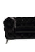 Delilah - Glam Black Fabric Sectional Sofa