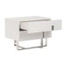 Voco Modern White Bedroom Nightstand