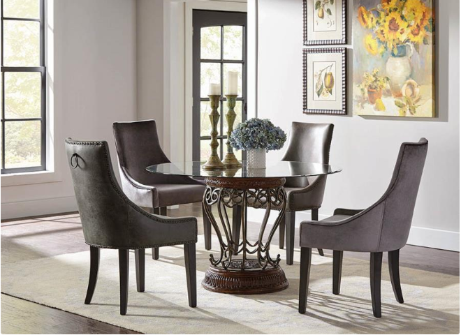 Elevations Phelps Charcoal Dining Chair