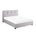 Aitana platform bed in Gray — side
