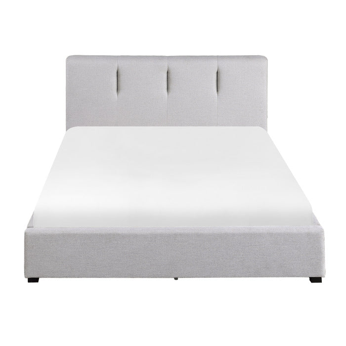Aitana platform bed in Gray — front