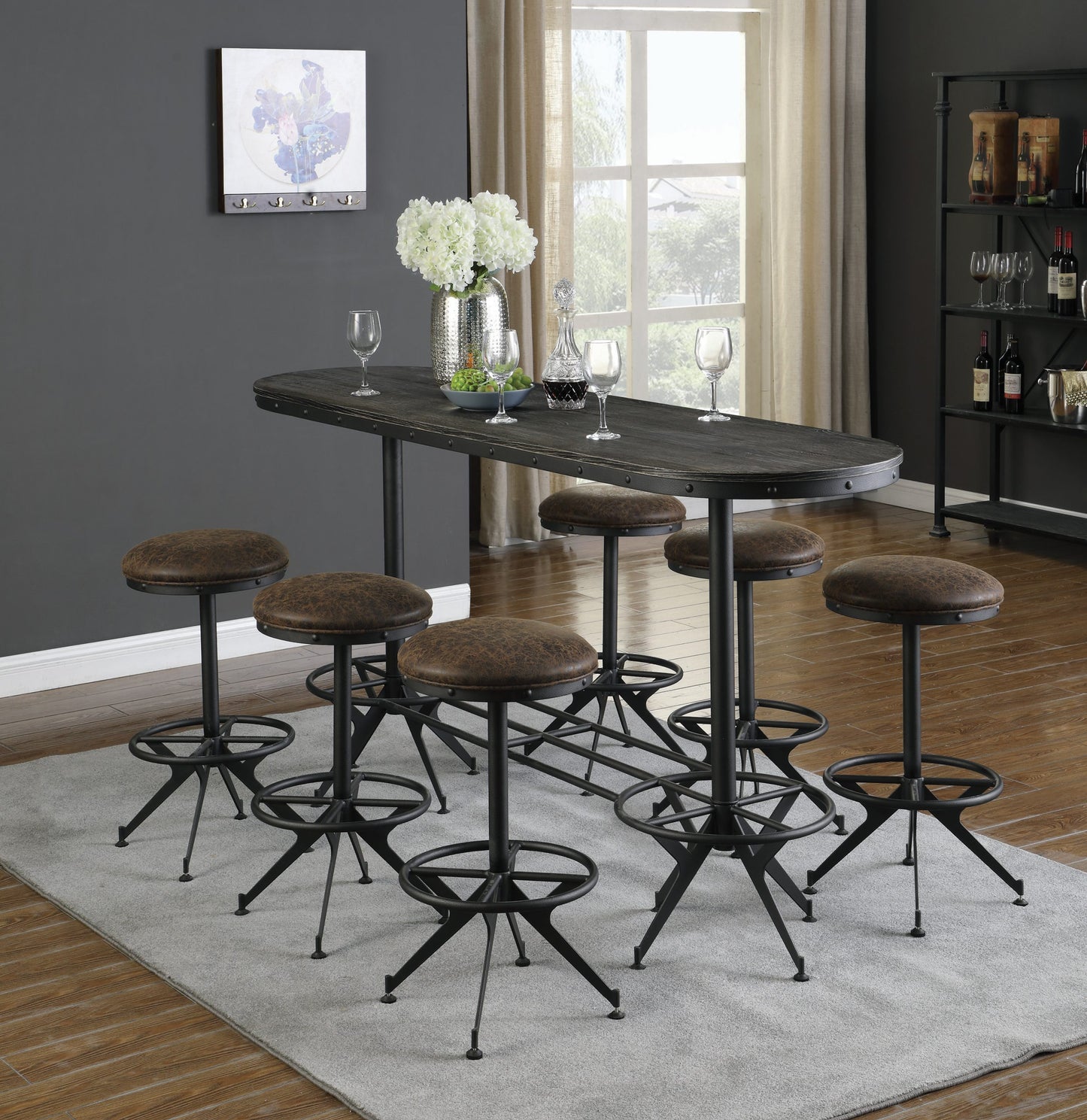 ANTIQUE BLACK - BAR STOOL