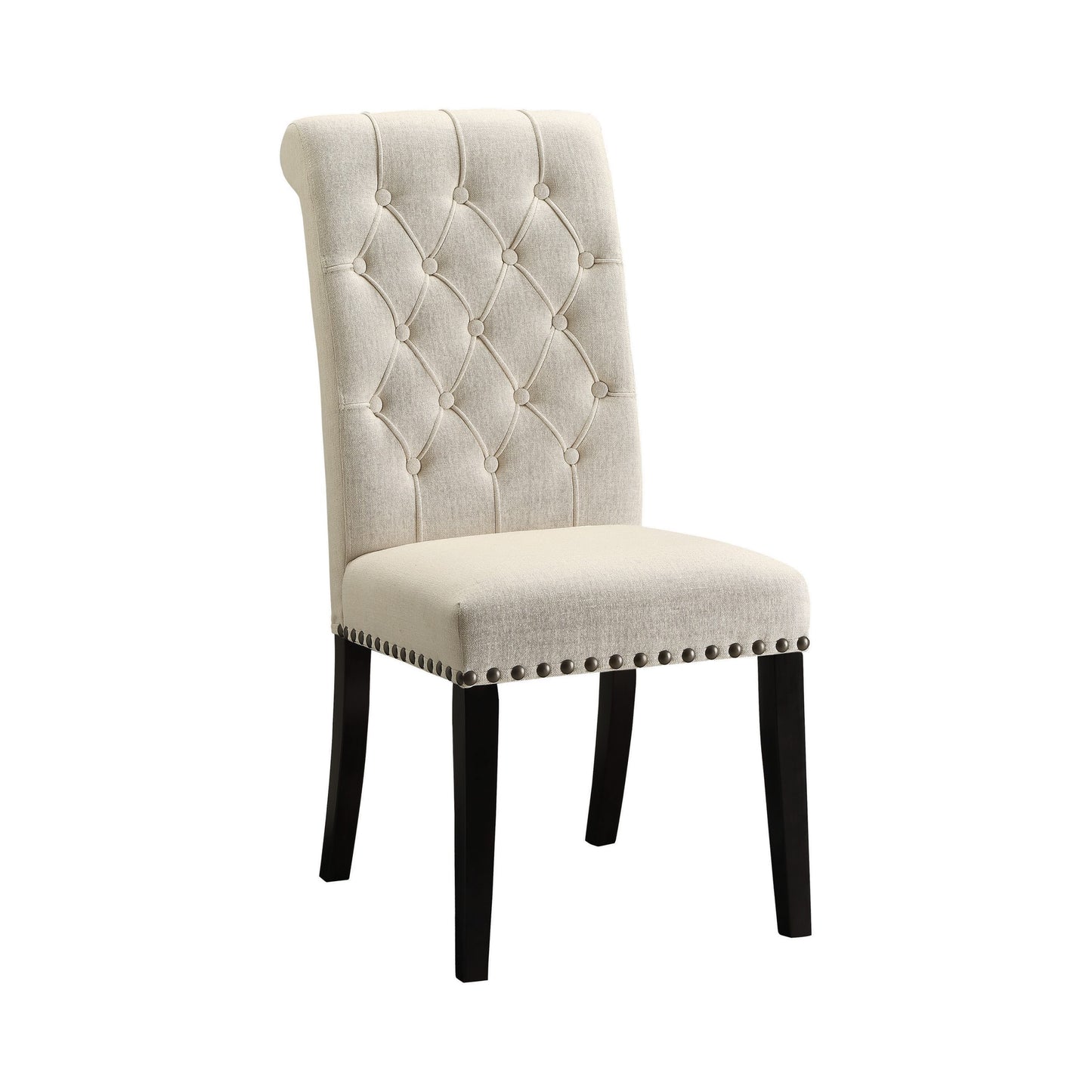 CREAM - UPHOLSTERED SIDE DINING CHAIR