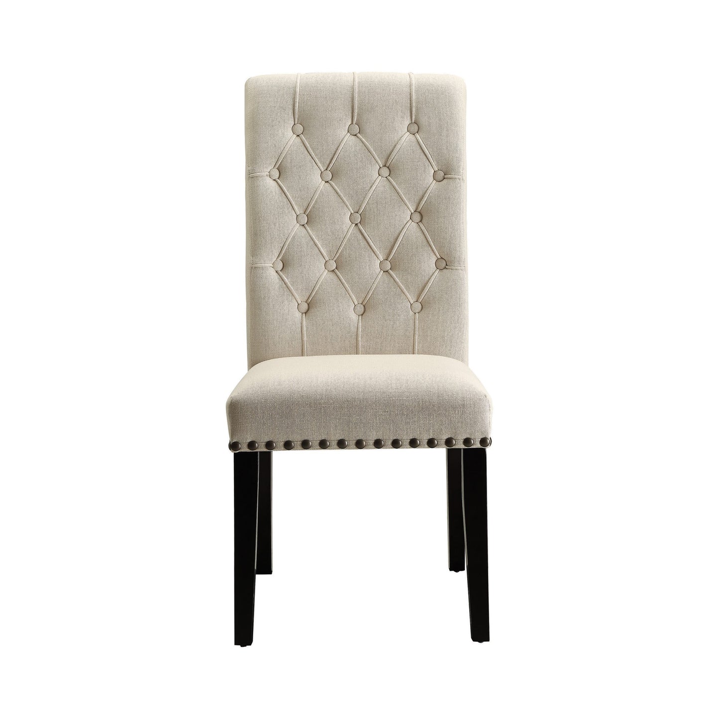 CREAM - UPHOLSTERED SIDE DINING CHAIR