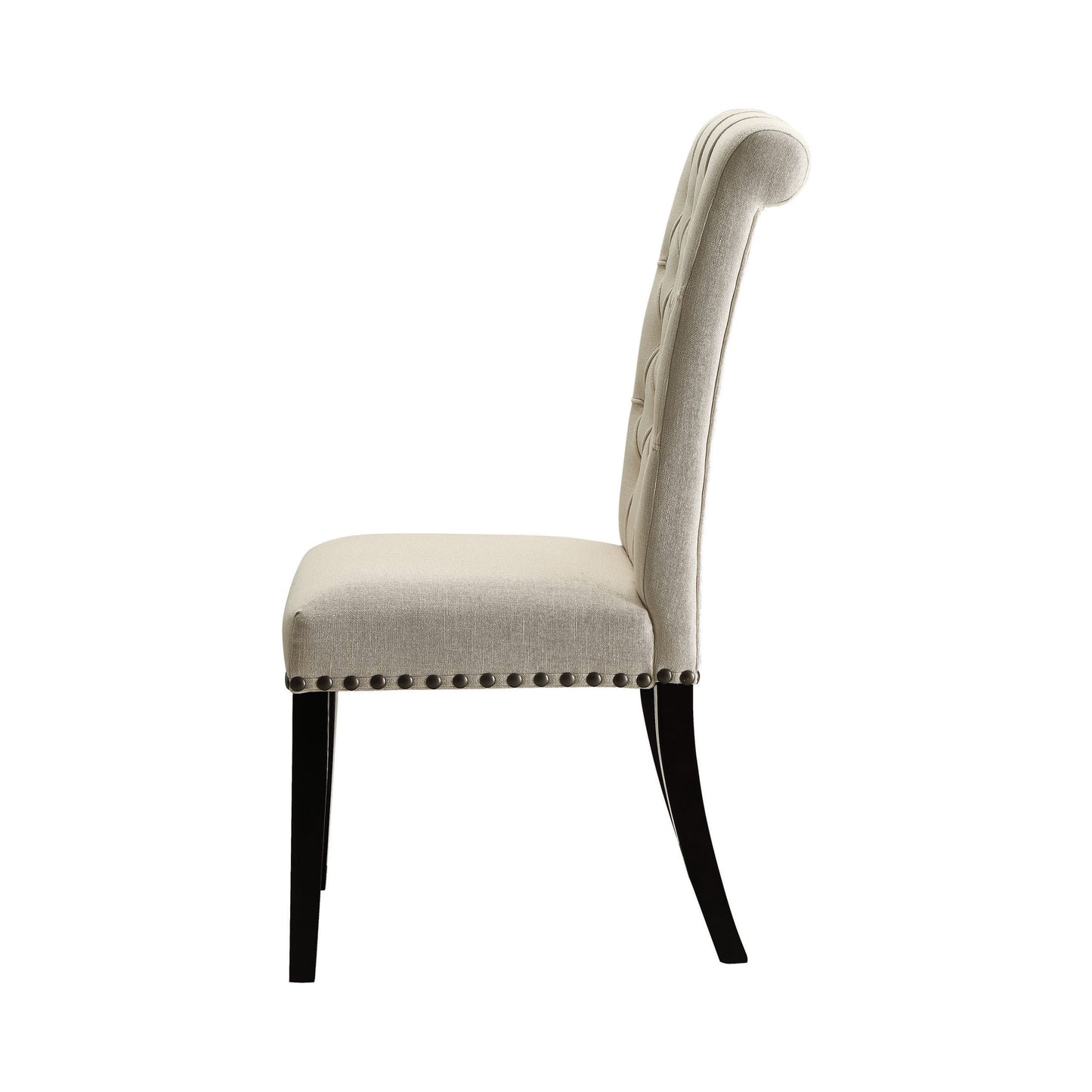 CREAM - UPHOLSTERED SIDE DINING CHAIR