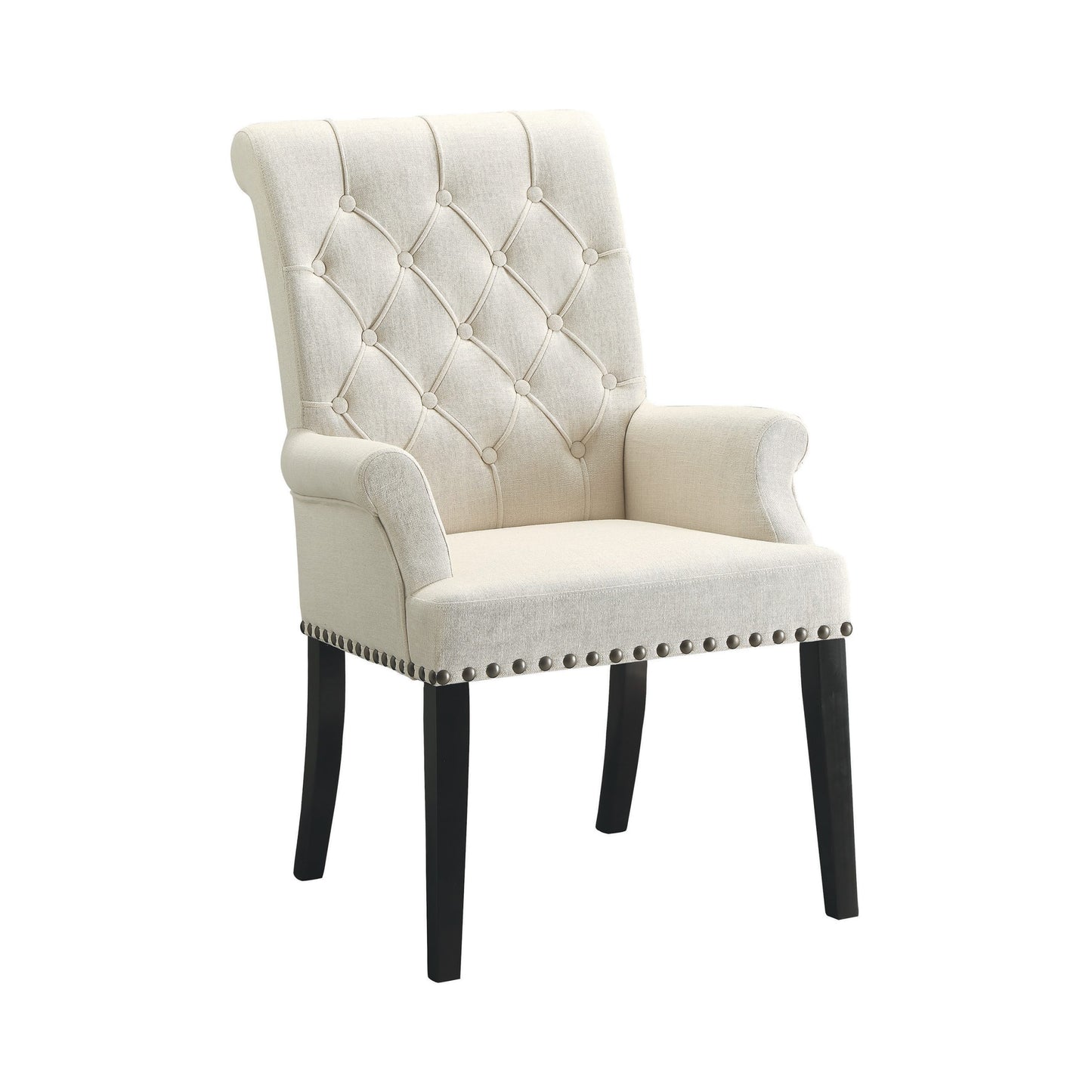 CREAM - ARM DINING CHAIR