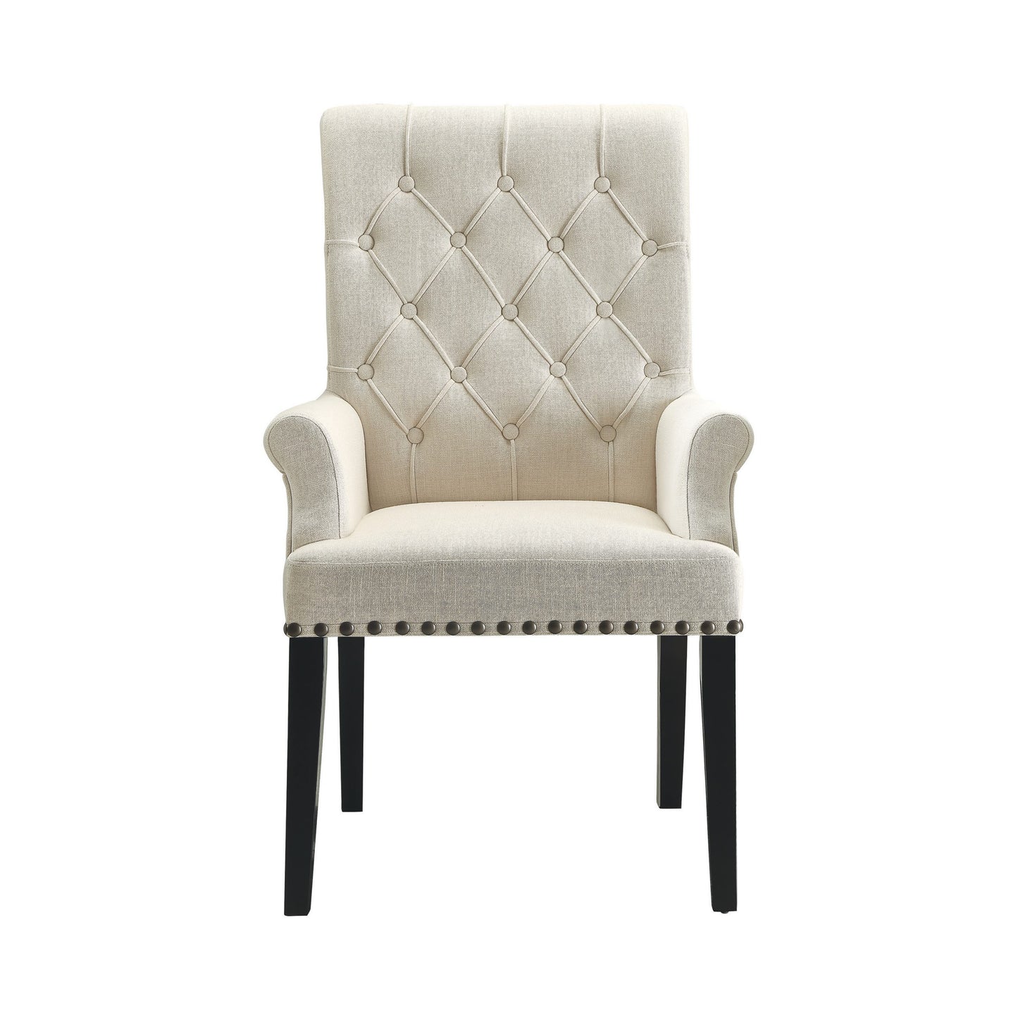 CREAM - ARM DINING CHAIR