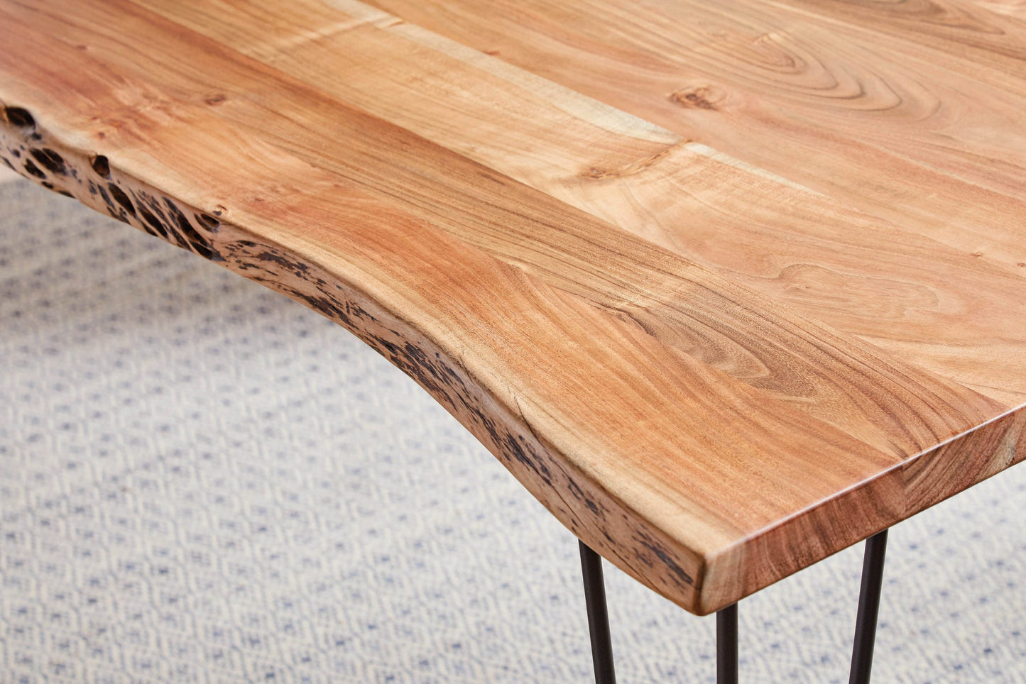 NATURAL ACACIA - RECTANGULAR DINING TABLE