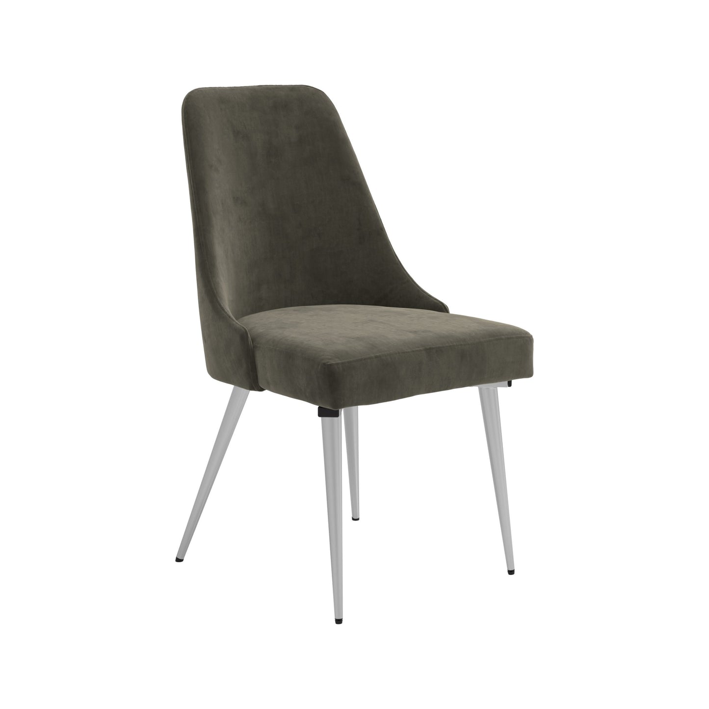 GREY - CURVED BACK SIDE DINING CHAIR