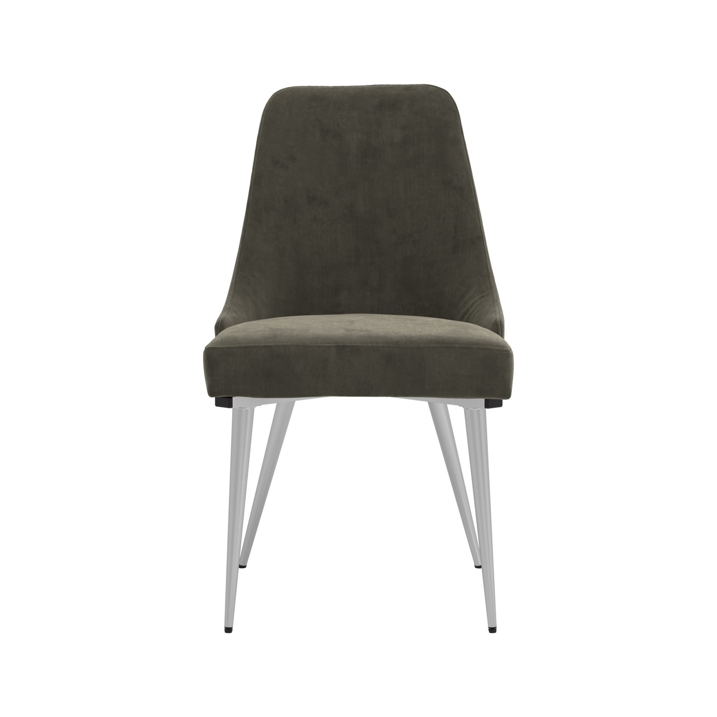 GREY - CURVED BACK SIDE DINING CHAIR