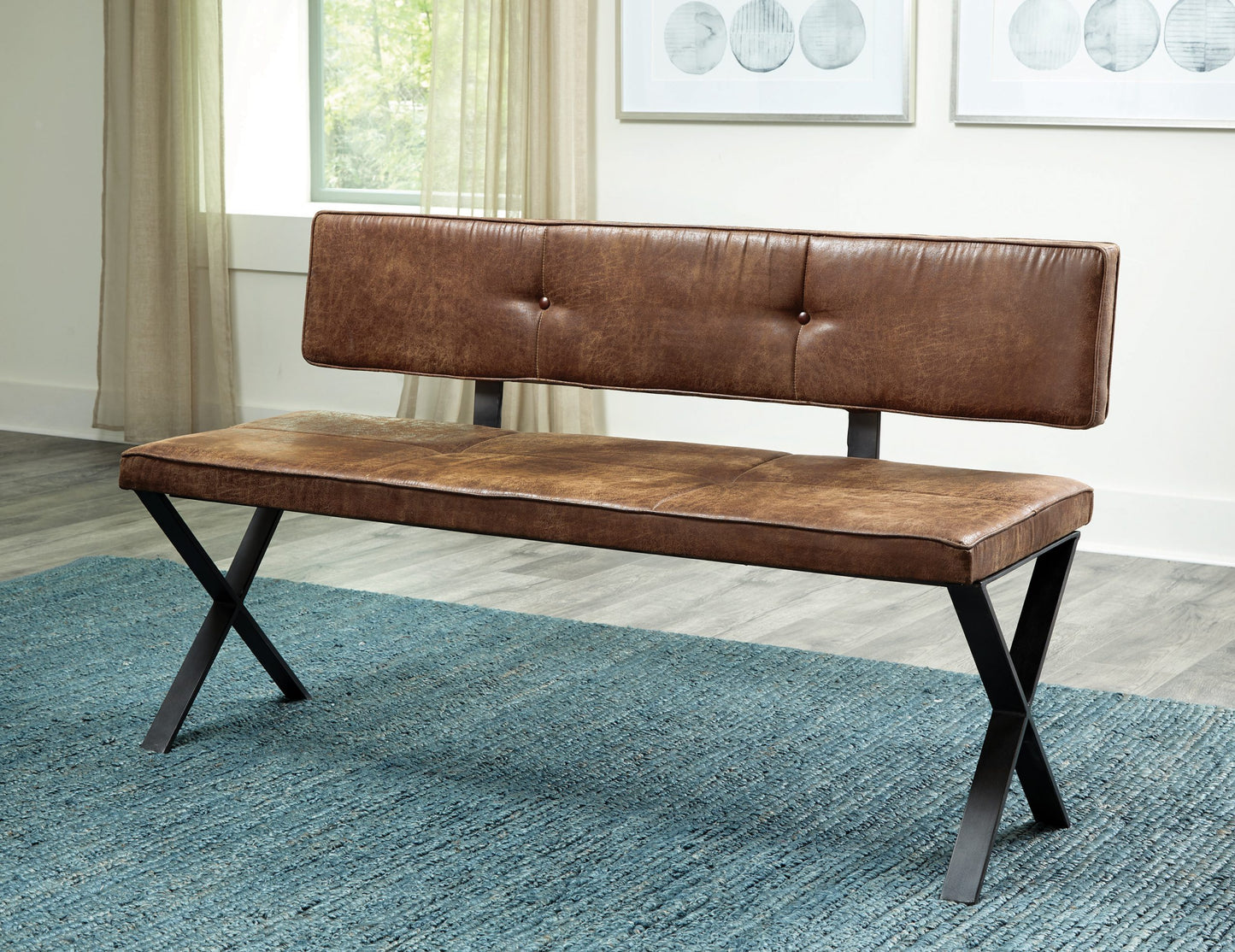 ANTIQUE BROWN - UPHOLSTERY BENCH