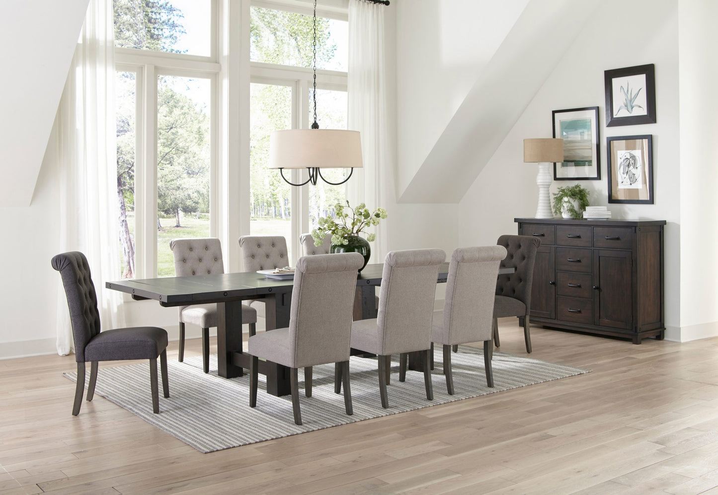 BROWN - RECTANGLE DINING TABLE