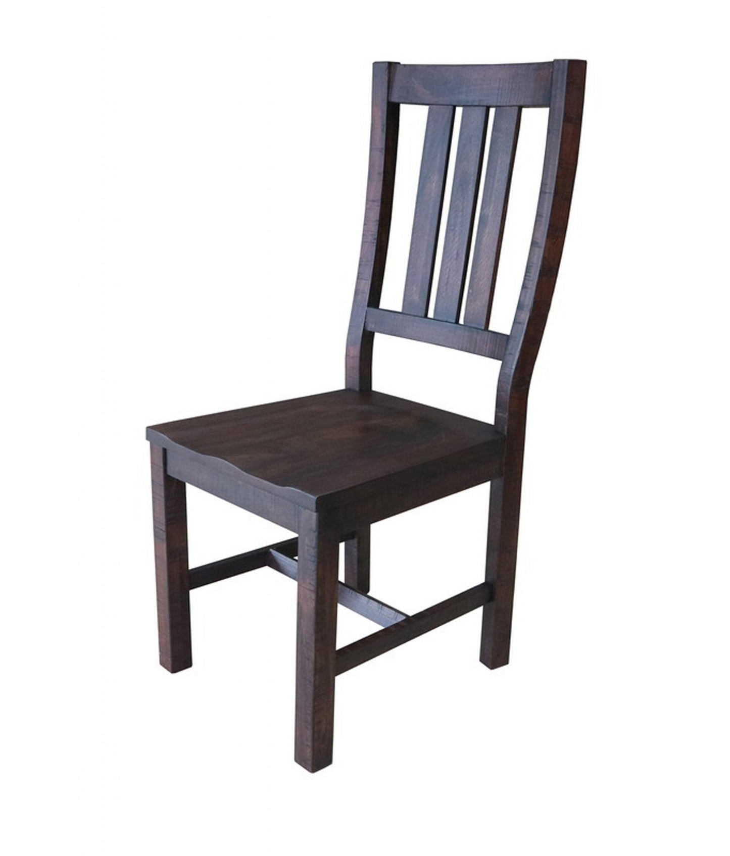 BROWN - SLAT BACK DINING CHAIR