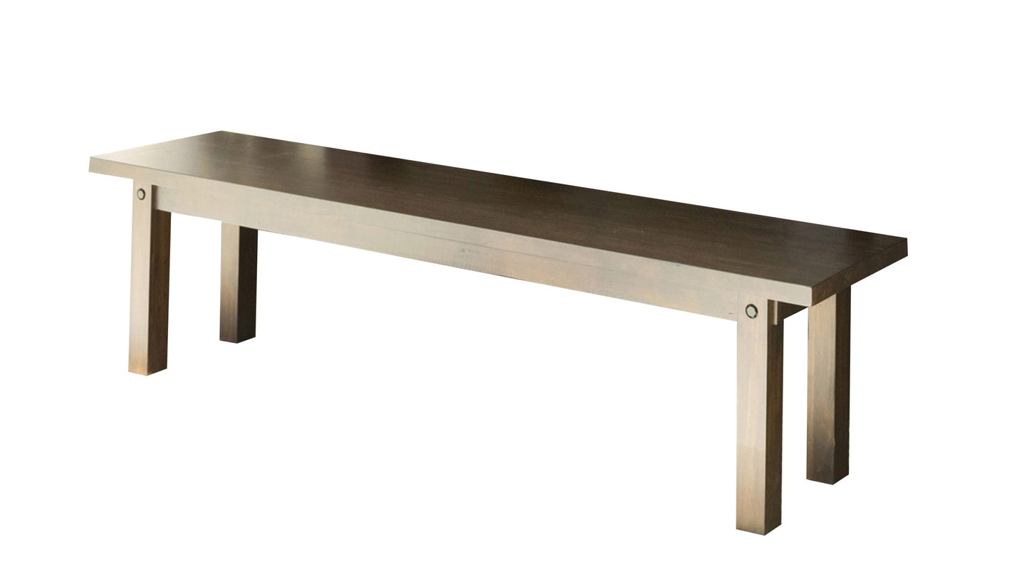 BROWN -  RECTANGLE BENCH