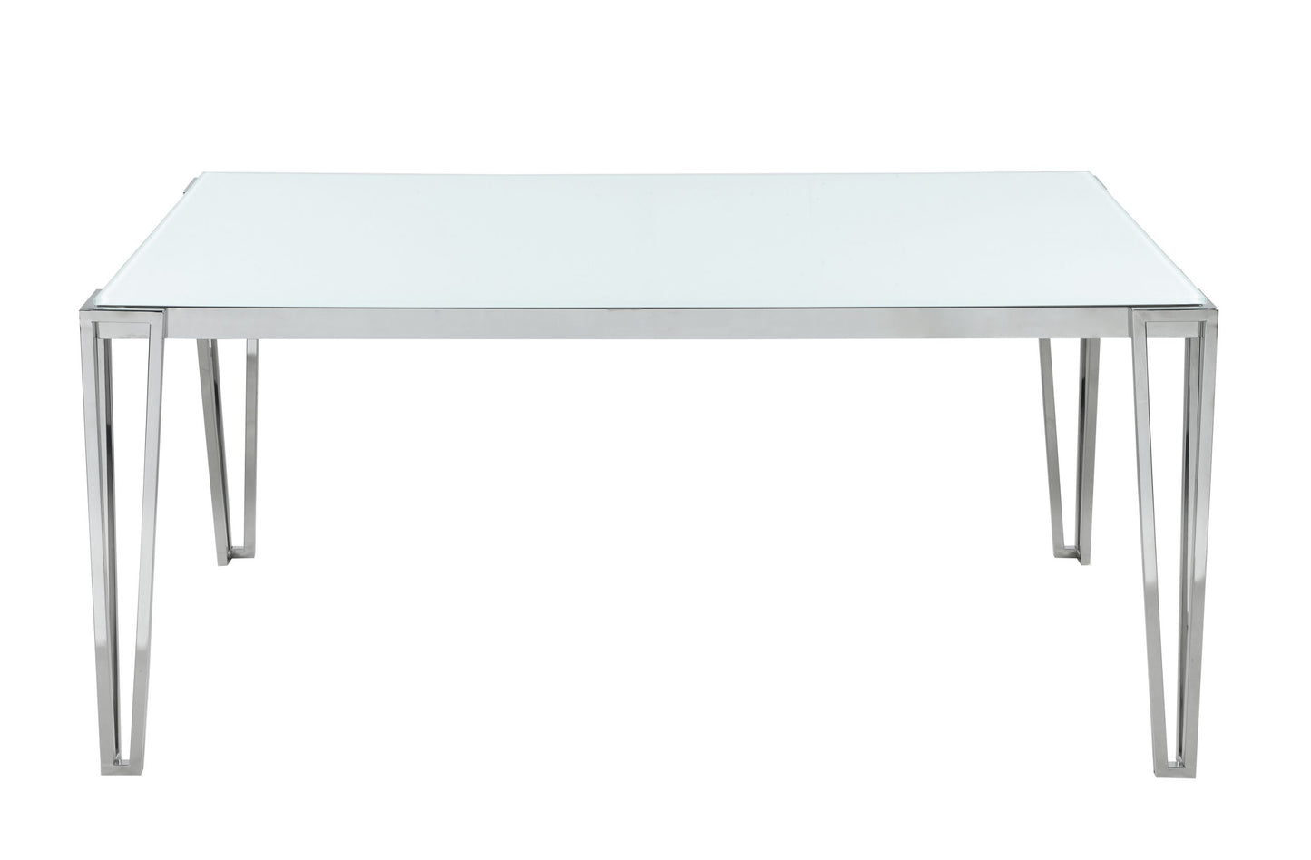 WHITE - METAL LEG DINING TABLE