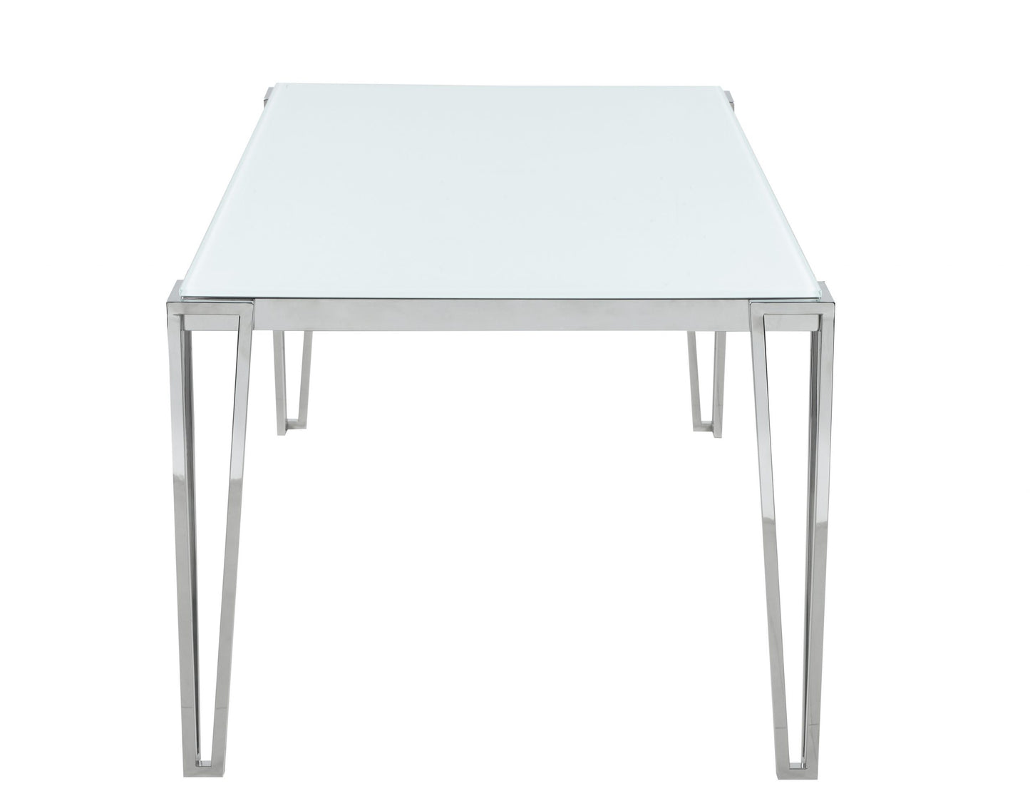 WHITE - METAL LEG DINING TABLE