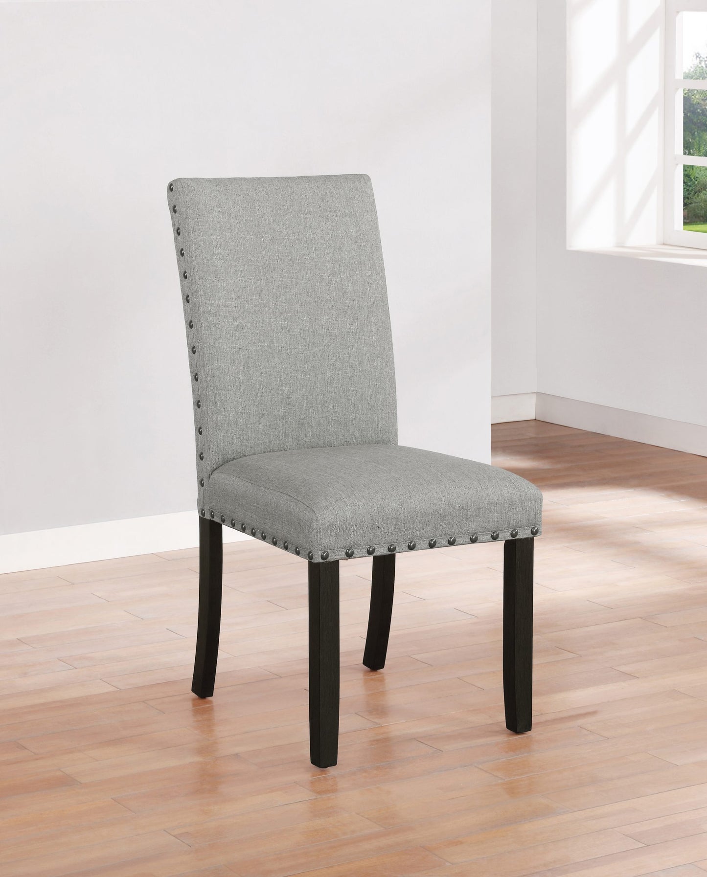 GREY - UPHOLSTERED SIDE DINING CHAIR