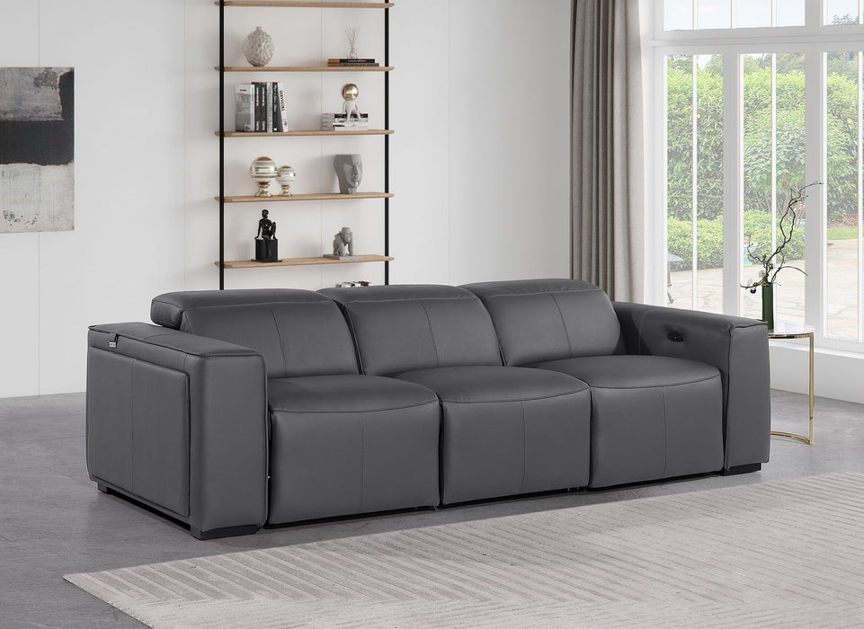 DivanItalia 1224 Power Reclining Sofa – Dark Grey