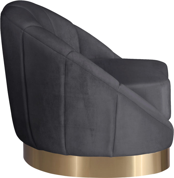 Shelly Grey Velvet Chair