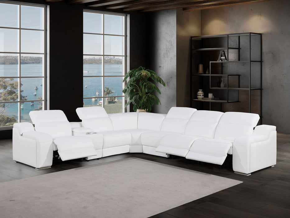 DivanItalia 1116 7pc(3pwr) Sectional – White