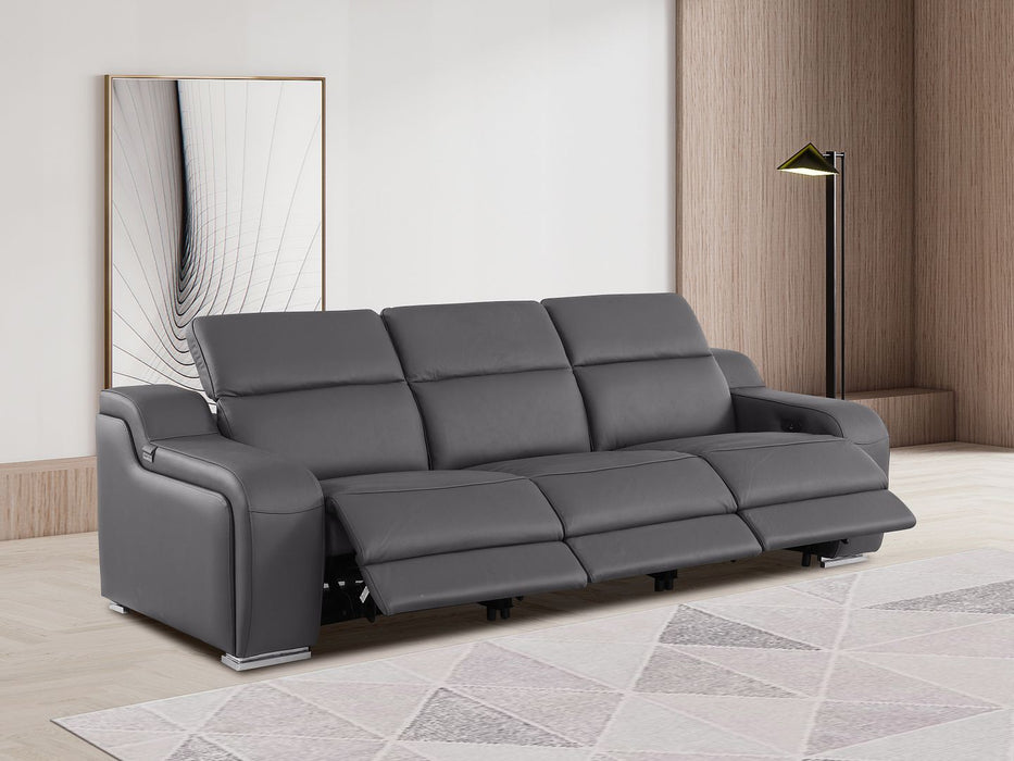 Global United 6111 2-Piece Reclining Set | Genuine Leather