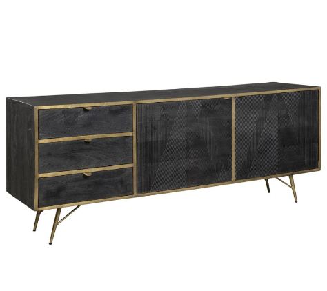 Elevations Brass Dining Server