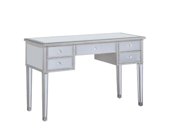 Z Elevations Damina Antique Silver Office Desk