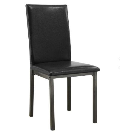 CENTER  DINING CHAIR - Black Transitional Dining Chair | NorCal Furniture Santa Clara CA