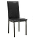 CENTER  DINING CHAIR - Black Transitional Dining Chair | NorCal Furniture Santa Clara CA