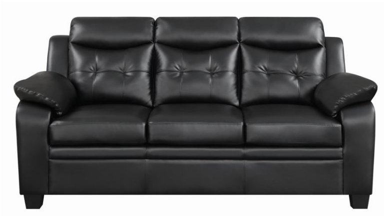 Everyday Black Stationary Sofa