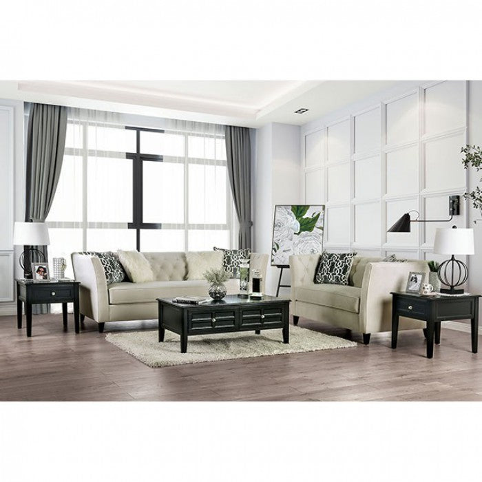 Chase Loveseat - Beige Transitional Loveseat | NorCal Furniture Santa Clara CA
