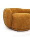 Andrew - Modern Orange Fabric Swivel Accent Chair