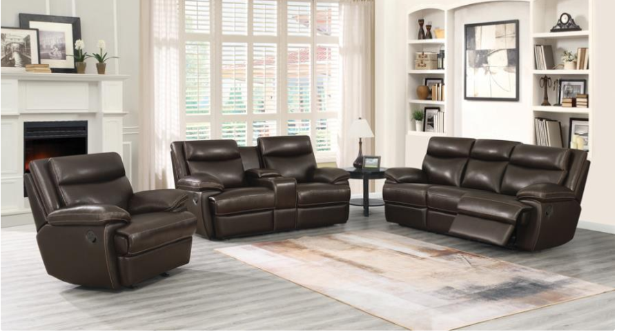 Essence Macpherson Espresso Motion Sofa