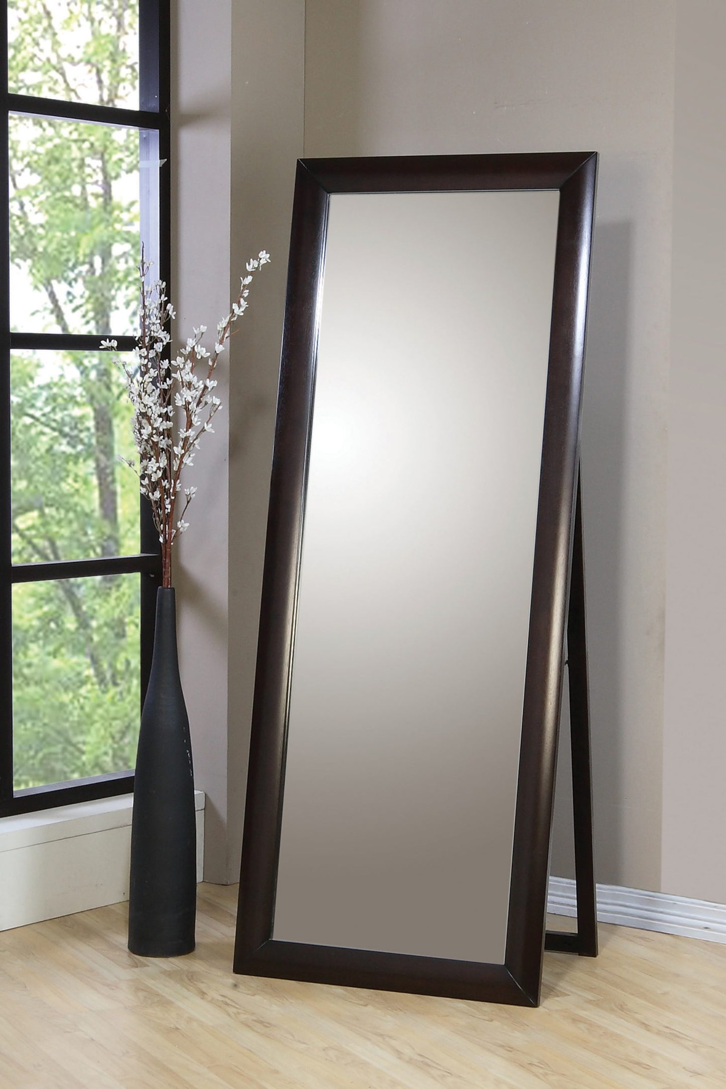 BLACK- STANDING FLOOR MIRROR