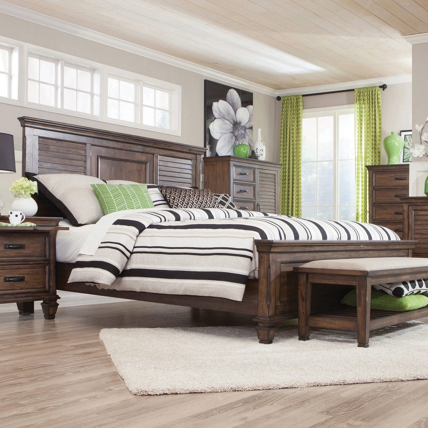 BURNISHED OAK - BED