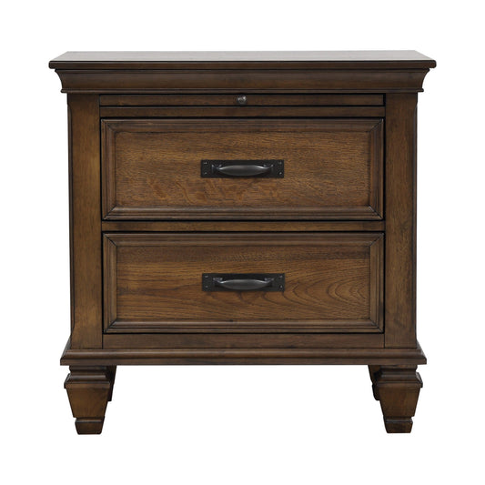 BURNISHED OAK - NIGHT STAND