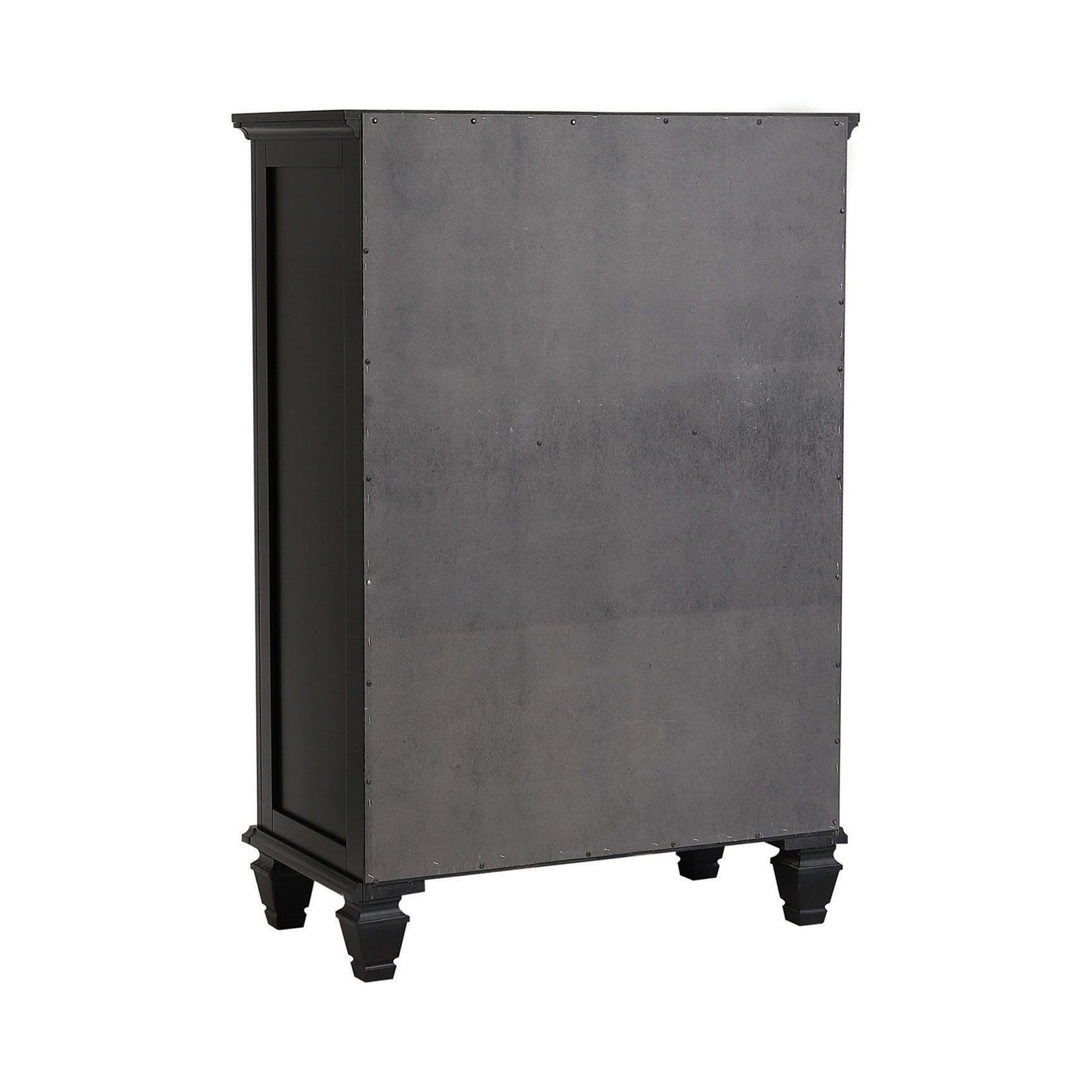 BLACK - 5 DRAWER CHEST