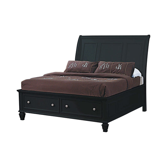 BLACK - STORAGE BED