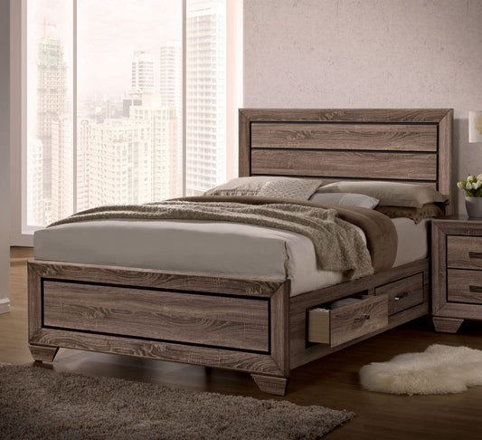 WASHED TAUPE - STORAGE BED