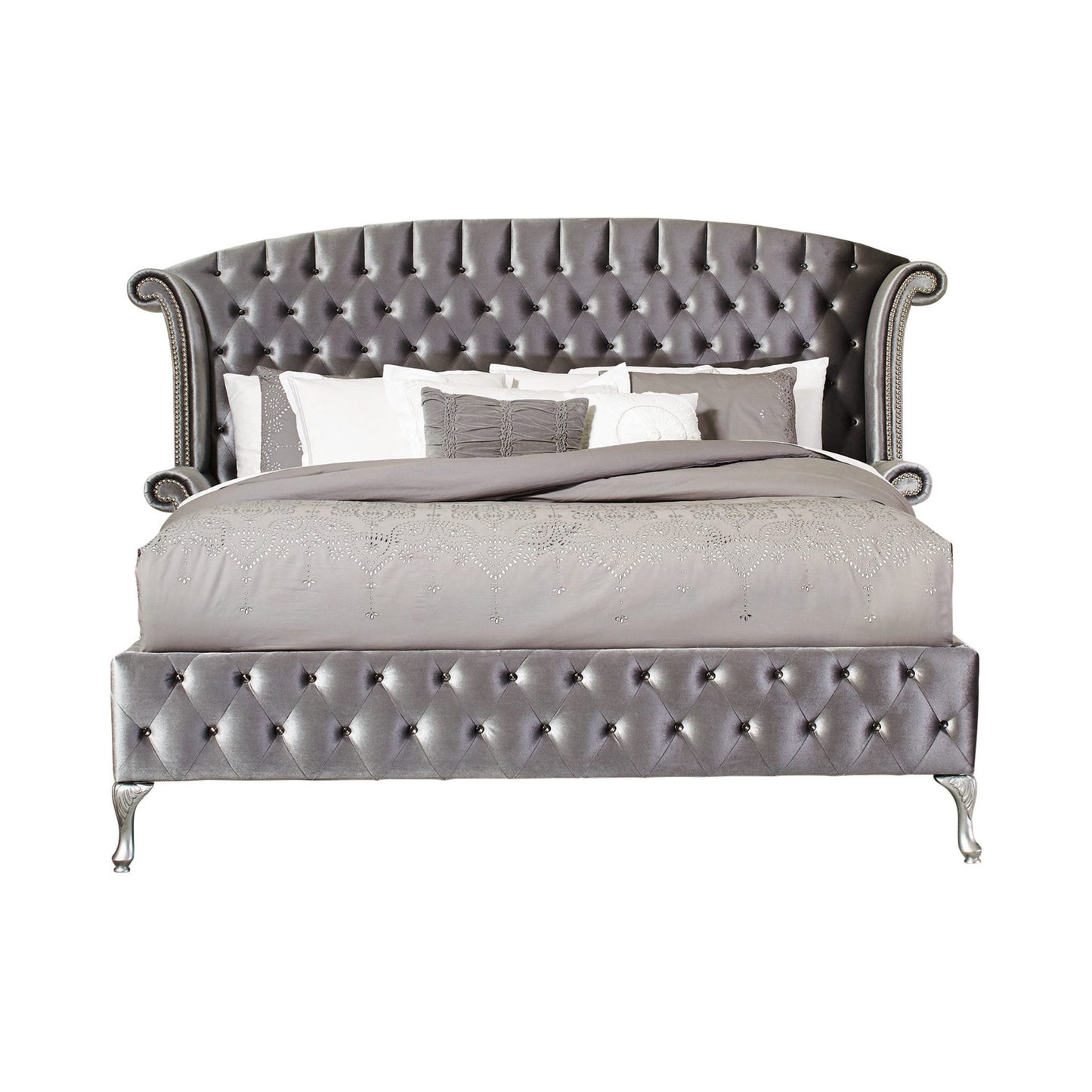 GREY VELVET - BED