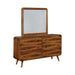 WALLBUSH  MIRROR - Brown Contemporary Mirror | NorCal Furniture Santa Clara CA